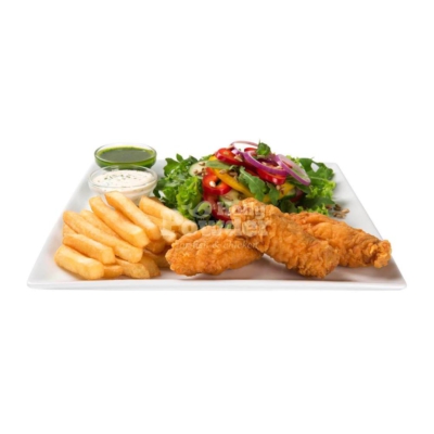 salade avec ailes épicées façon kfc