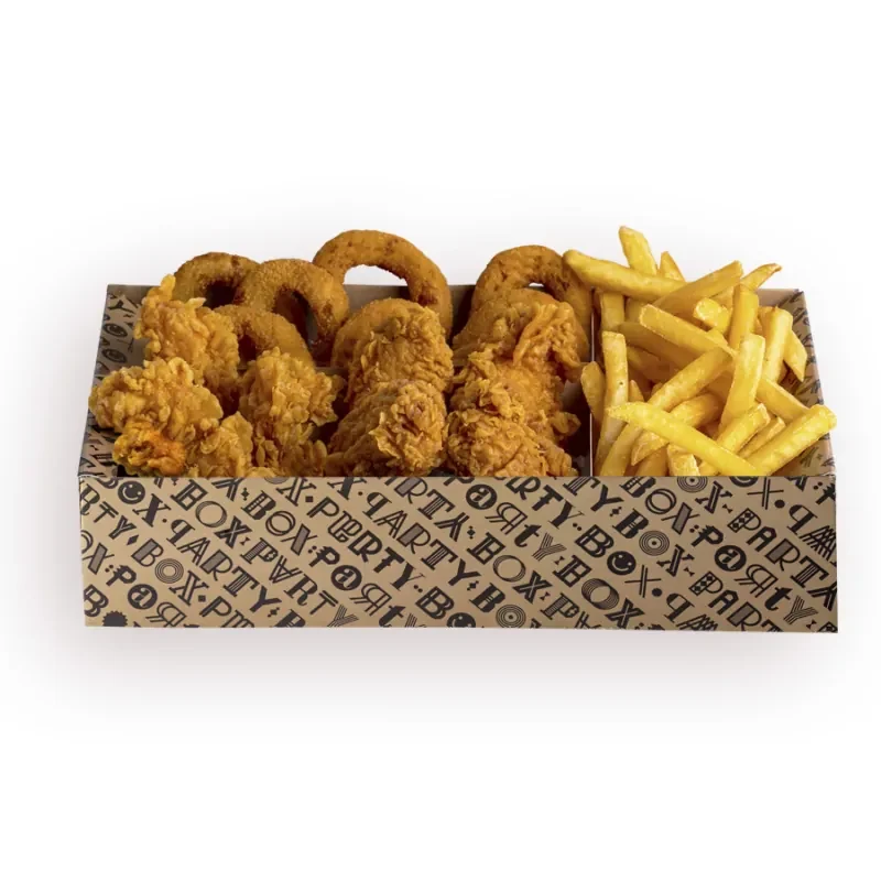 Boîte jetable compartimentée