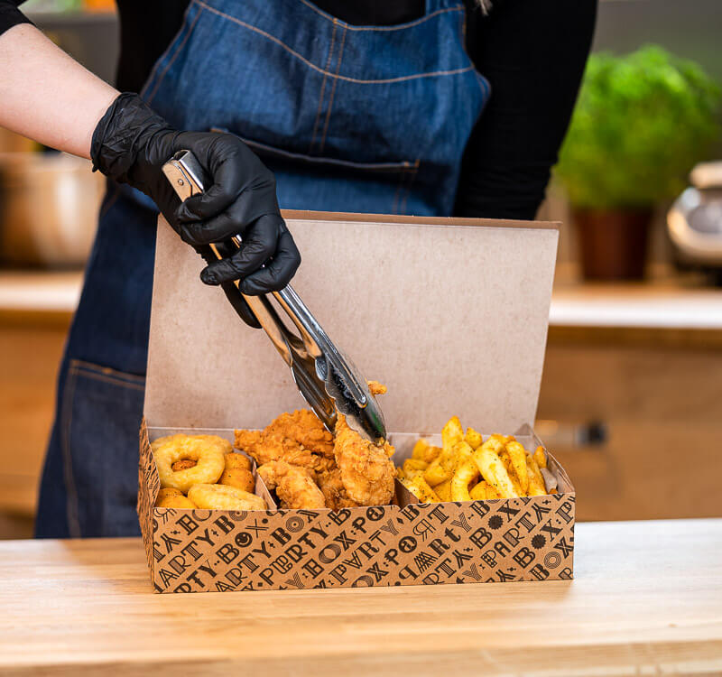 Boîte compartimentée à casse-croutes