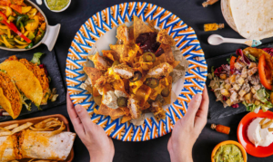 Poulet recette mexicaine Nachos au poulet et au fromage