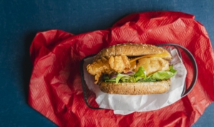 Burgers alternatifs Fish burger au fromage