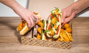 Hot dog au poulet Chicken Dog en Party Box